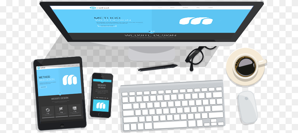Transparent Web Design, Computer, Electronics, Pc, Phone Free Png Download