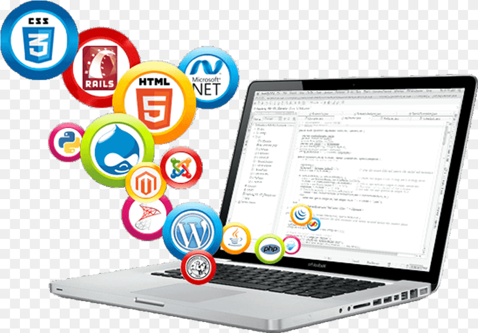 Transparent Web Designing Web Application Management System, Computer, Electronics, Laptop, Pc Free Png