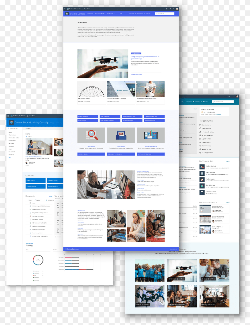 Transparent Web Dividers Modern Sharepoint Intranet Examples, File, Person, Page, Text Png Image