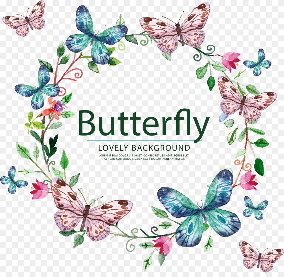 Transparent Wedding Clipart Vector Butterfly Lovely Background, Art, Floral Design, Graphics, Pattern Png