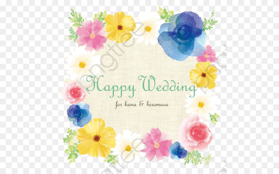 Transparent Wedding Happy Wedding, Mail, Envelope, Greeting Card, Anemone Free Png Download
