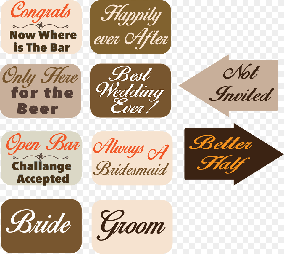 Transparent Wedding Photo Props, Text, Business Card, Paper Png Image