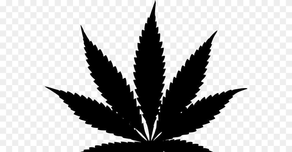 Transparent Weed Bud Marijuana Leaf Vector, Gray Free Png Download