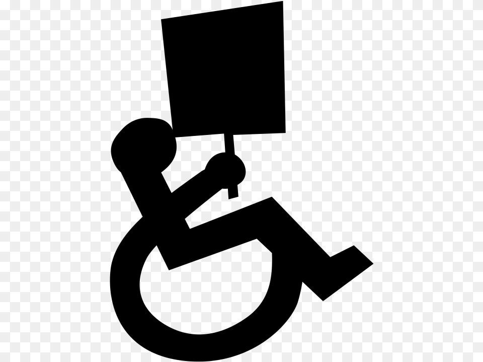 Transparent Wheelchair Clipart Disability In Israel, Gray Free Png