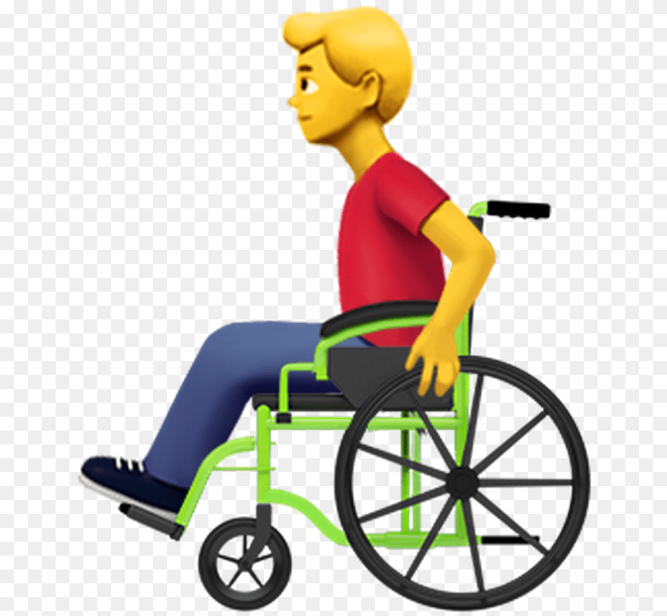 Transparent Wheelchair Person Person In Wheelchair Emoji, Chair, Furniture, Adult, Woman Png