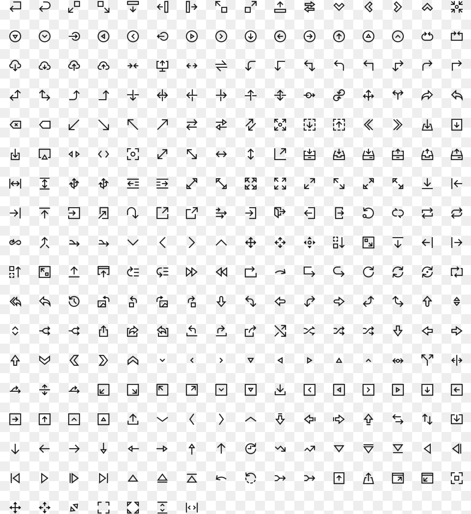 White Arrow Icon Word Search, Text Free Transparent Png