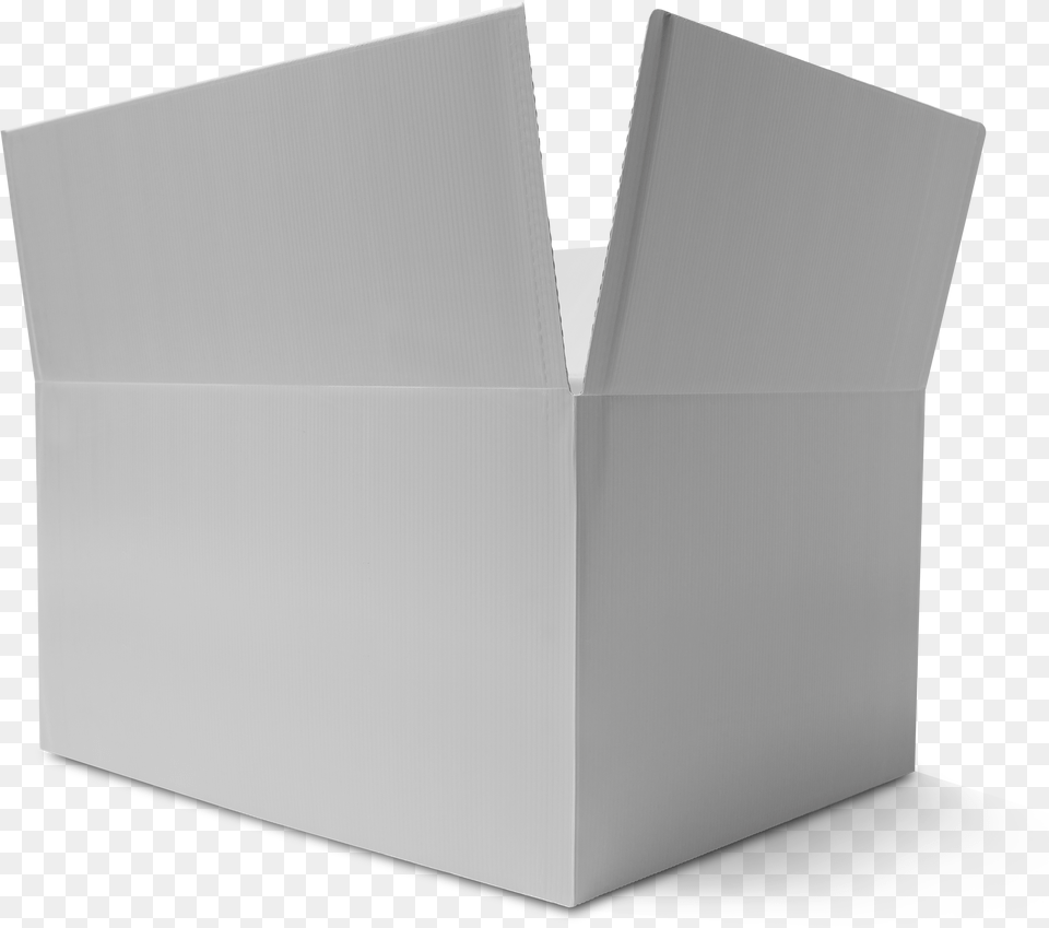Transparent White Box Make Reusable Corrugated Plastic Box, Cardboard, Carton, Mailbox Free Png Download