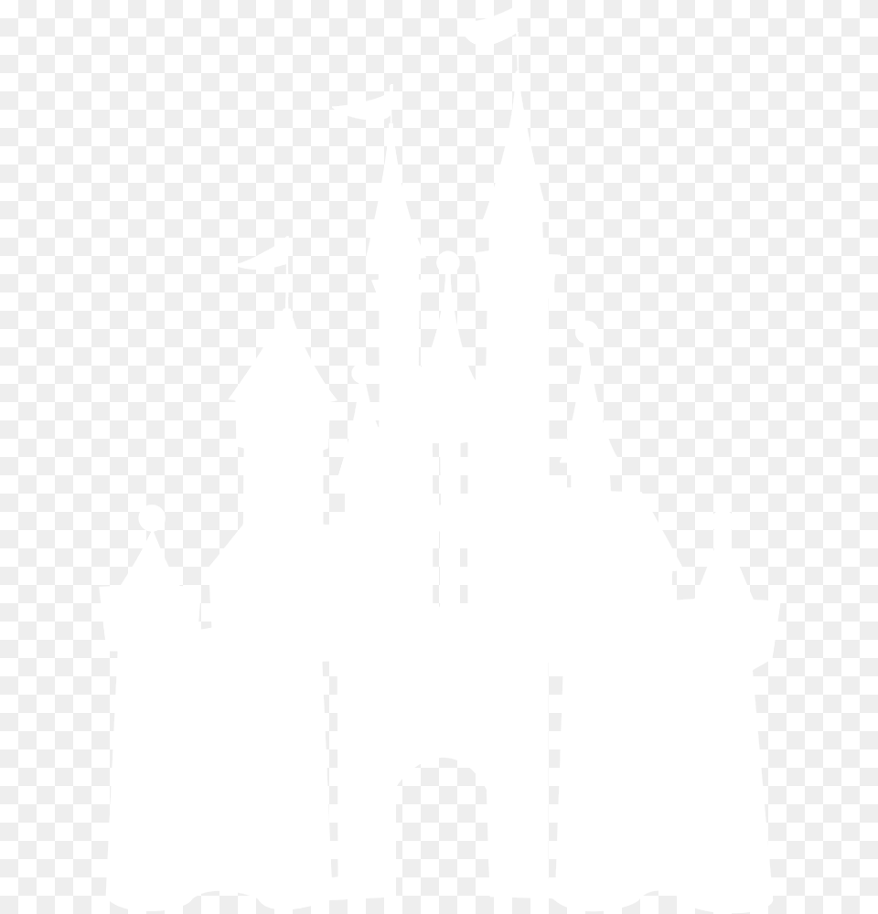 Transparent White Castle Disney Castle Silhouette, Cutlery Png