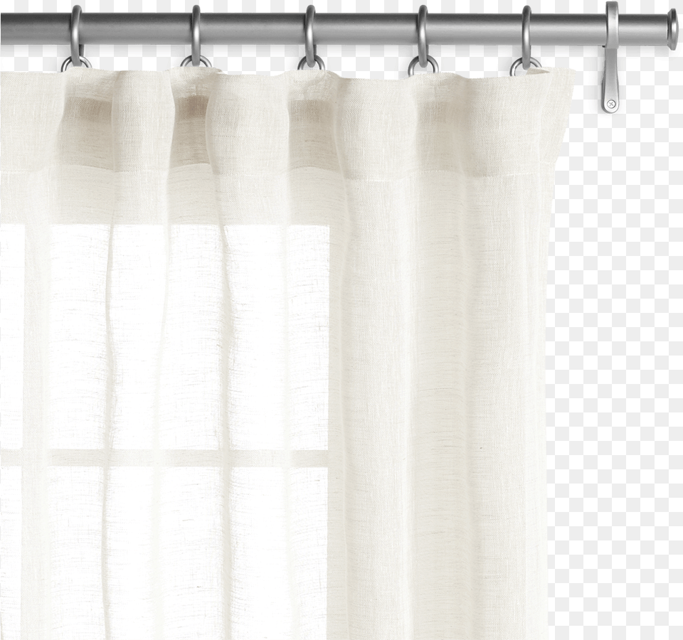 White Curtains, Curtain, Home Decor, Linen, Shower Curtain Free Transparent Png