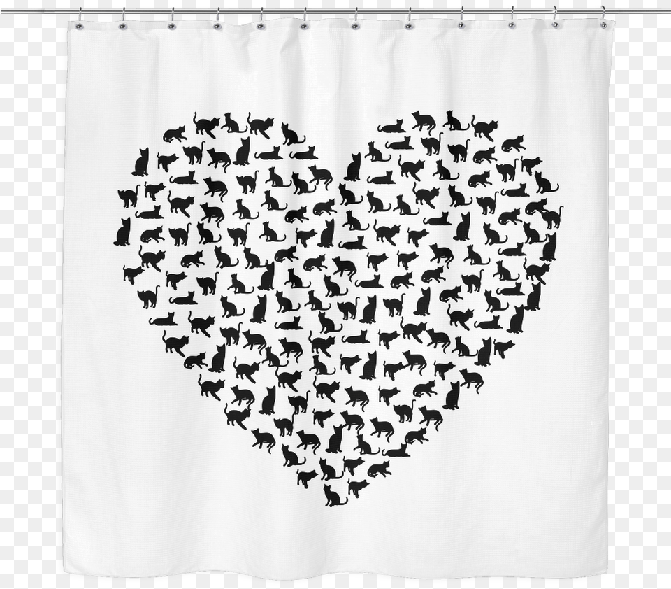 Transparent White Curtains Design Cat39s Heart, Curtain, Adult, Bride, Female Png