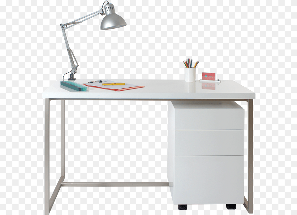 Transparent White Desk, Furniture, Table, Computer, Electronics Free Png