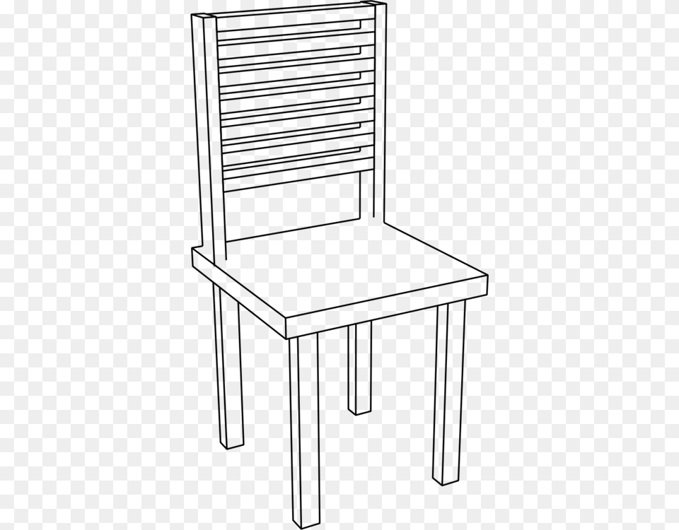Transparent White Desk Chair Black And White, Gray Free Png Download