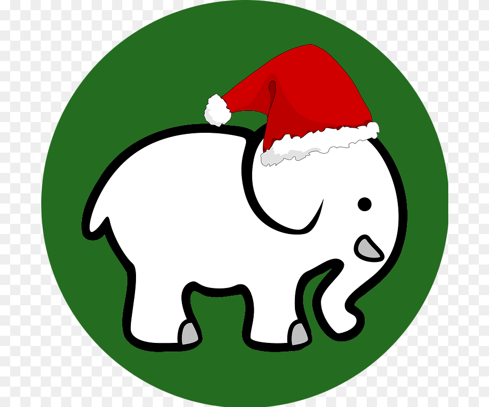 Transparent White Elephant White Elephant Christmas Clipart, Animal, Bear, Mammal, Wildlife Png