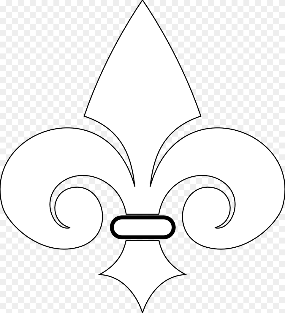 Transparent White Fleur De Lis Fleur De Lis, Symbol, Animal, Fish, Sea Life Free Png