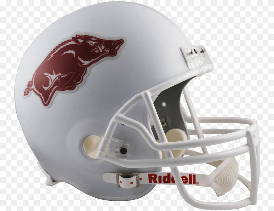 Transparent White Football Helmet Futbol Americano Arkansas, American Football, Football Helmet, Sport, Person Png Image