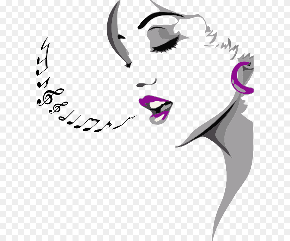 Transparent White Girl Woman Singing Clipart, Adult, Man, Male, Person Free Png