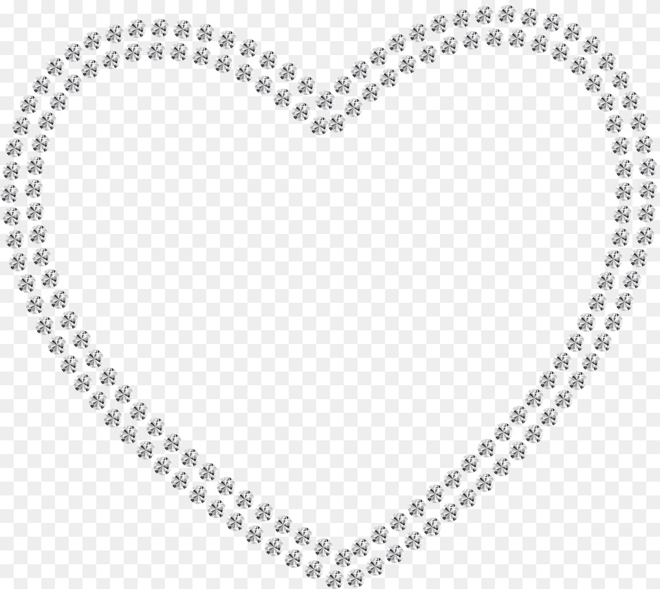 Transparent White Heart, Accessories, Jewelry, Necklace, Diamond Free Png Download