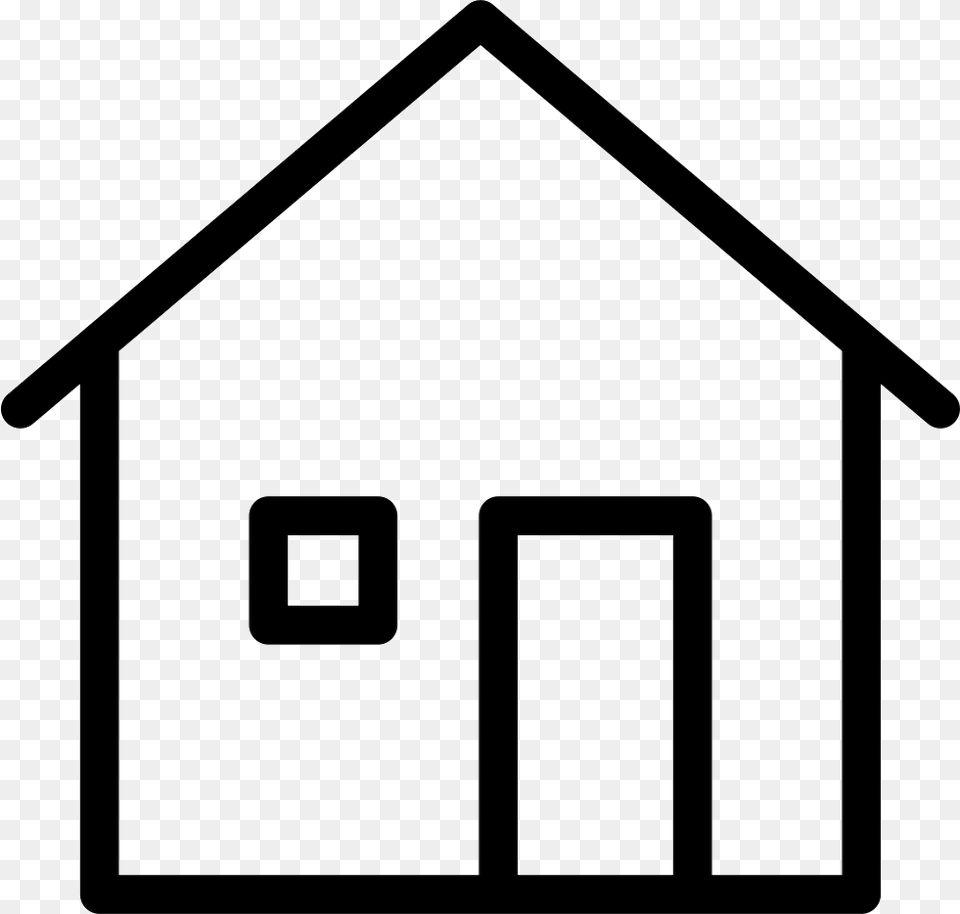 Transparent White Home Icon Svg House, Architecture, Building, Countryside, Hut Png Image
