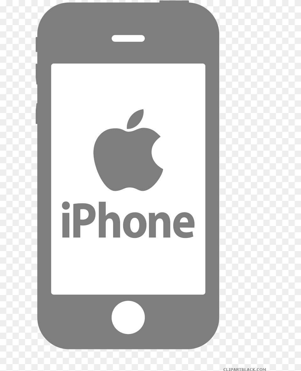 Transparent White Iphone Iphone Clipart Black And White, Electronics, Mobile Phone, Phone Free Png Download