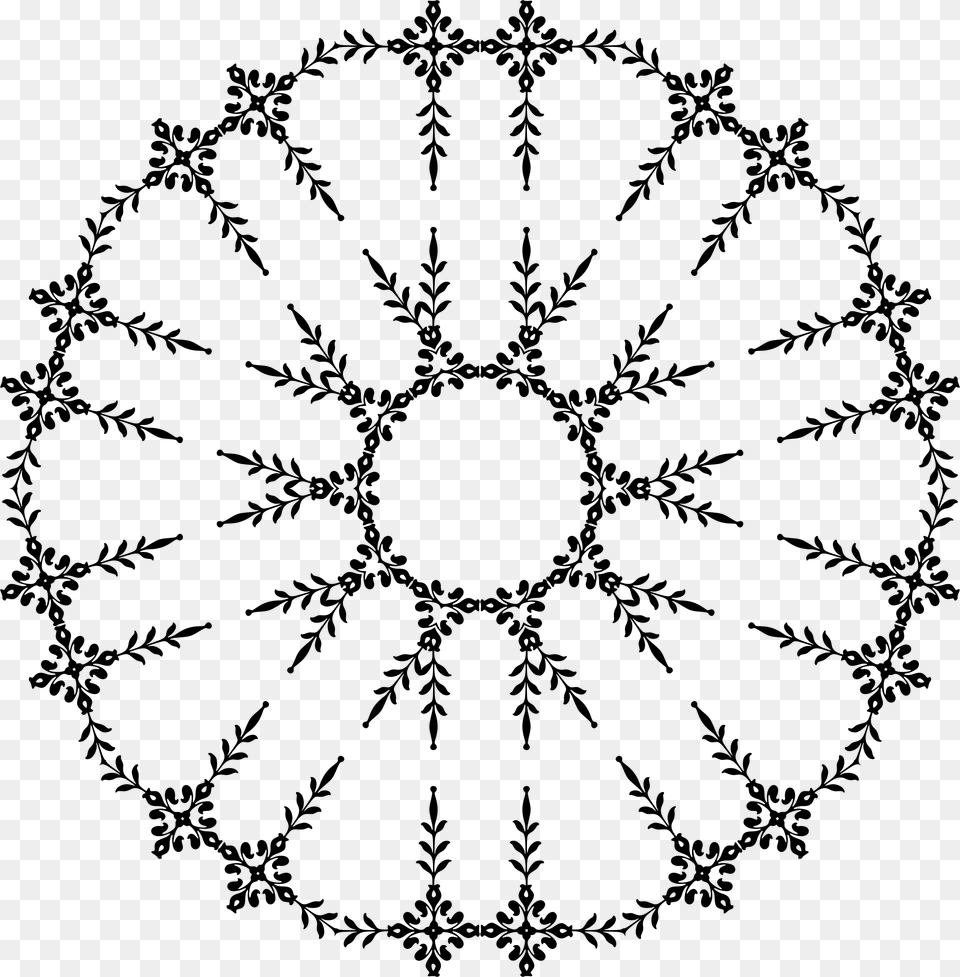 Transparent White Lace Corner Celestial Mechanics, Gray Png