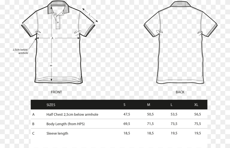 White Polo Shirt, Chart, Clothing, Measurements, Plot Free Transparent Png