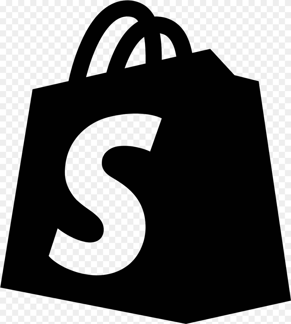 Transparent White Shopify Logo, Gray Free Png