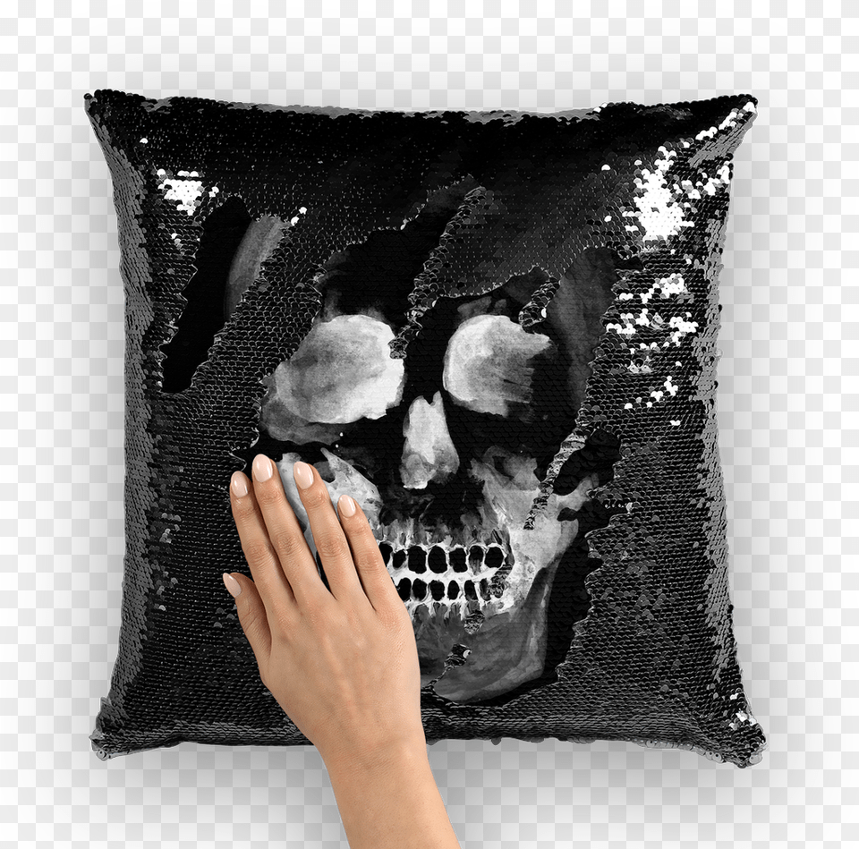 Transparent White Skull Ainsley Harriott, Cushion, Home Decor, Pillow Free Png Download
