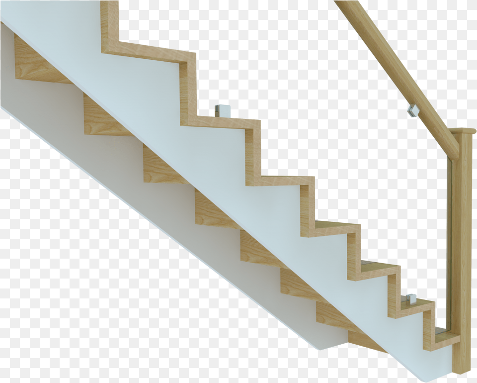 Transparent White Stairs Modern Cut String Stair, Architecture, Building, Handrail, House Png Image