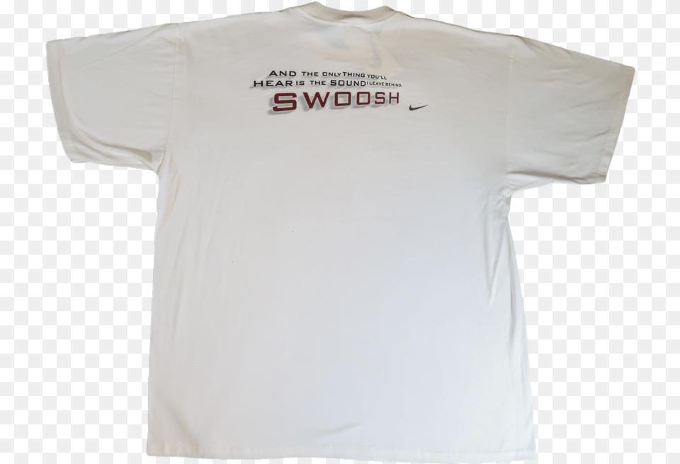 Transparent White Swoosh Active Shirt, Clothing, T-shirt Free Png Download