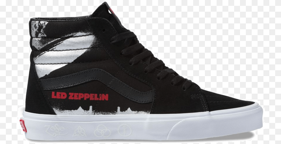 Transparent White Vans Led Zeppelin Vans Shoes, Clothing, Footwear, Shoe, Sneaker Free Png Download