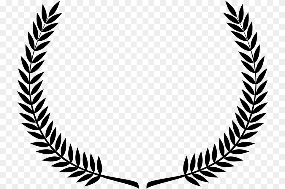 Transparent White Wreath Black Laurel Wreath, Gray Free Png Download