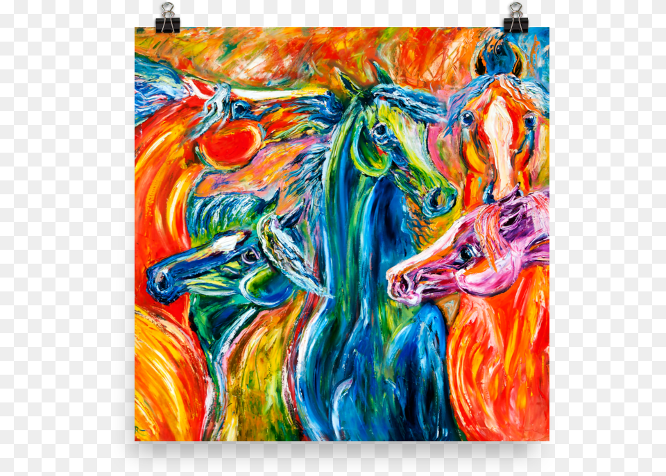 Transparent Wild Horse, Art, Modern Art, Painting, Canvas Free Png Download