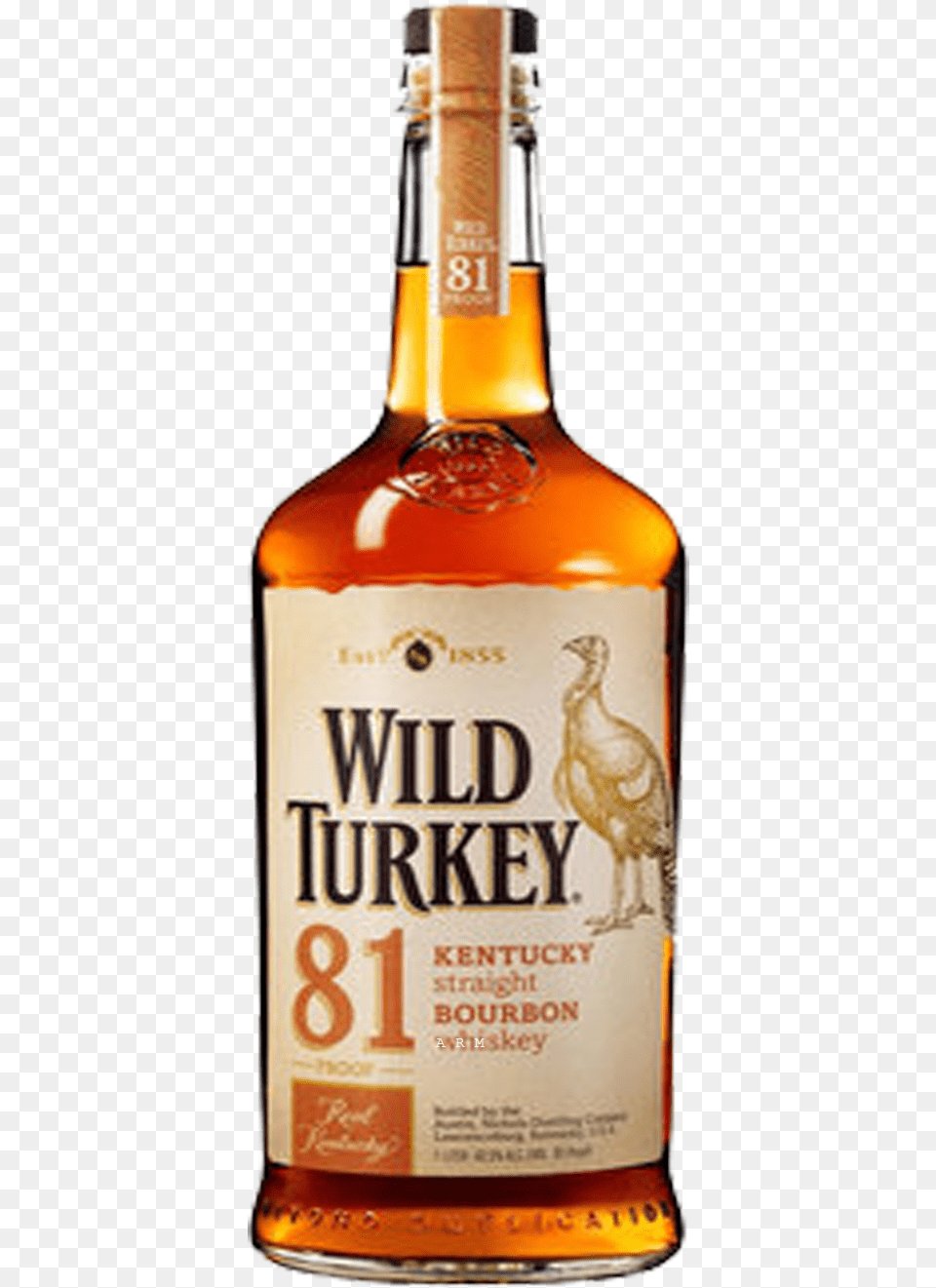 Transparent Wild Turkey Wild Turkey Bourbon, Alcohol, Beverage, Liquor, Whisky Png Image