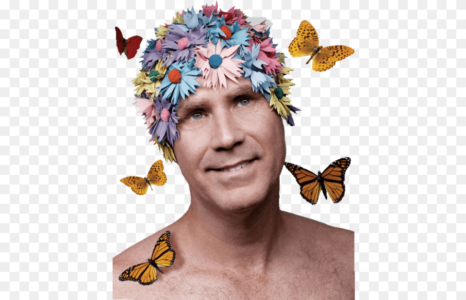Will Ferrell Happy Birthday You Magical Creature, Hat, Cap, Clothing, Portrait Free Transparent Png
