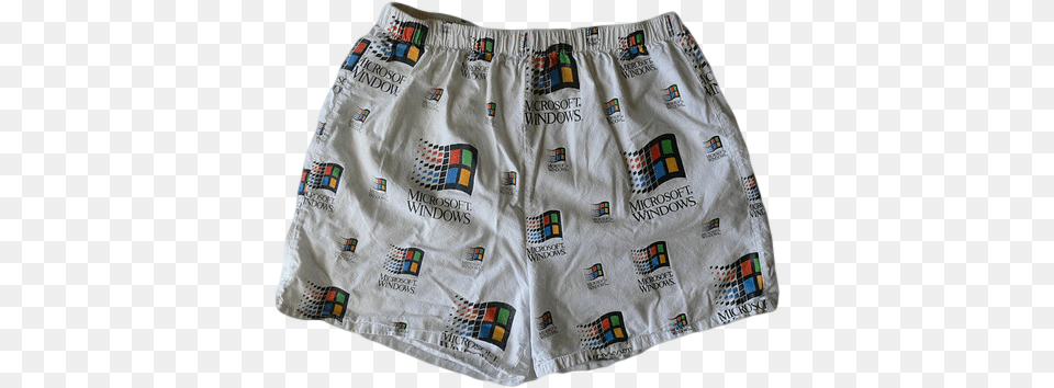 Transparent Windows 95 Boxers For Your Windows X Peepee Microsoft Windows Boxers, Diaper, Clothing, Shorts, Swimming Trunks Free Png