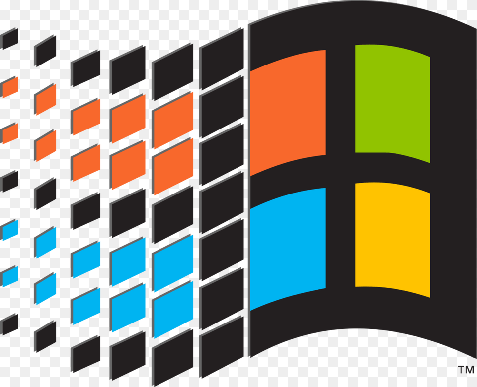 Windows 95 Clip Art Library Logo Windows 95, Graphics, Toy, Computer Hardware, Electronics Free Transparent Png