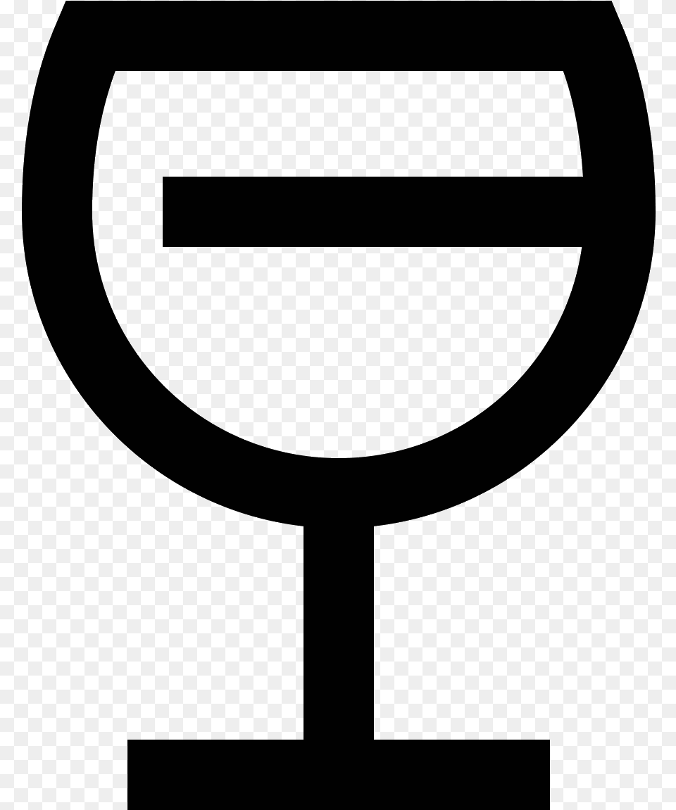 Transparent Wine Glass Symbol, Gray Free Png