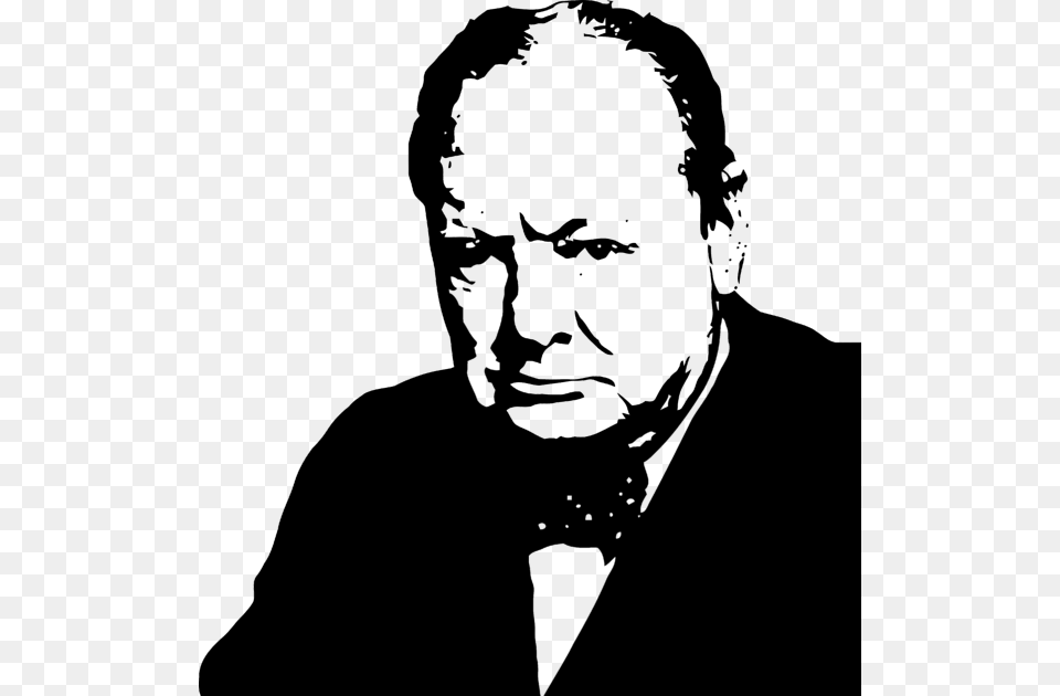 Transparent Winston Churchill, Stencil, Portrait, Photography, Face Free Png