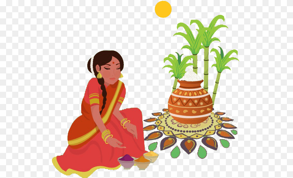 Transparent Wishes Pongal Clip Art, Adult, Female, Person, Woman Png