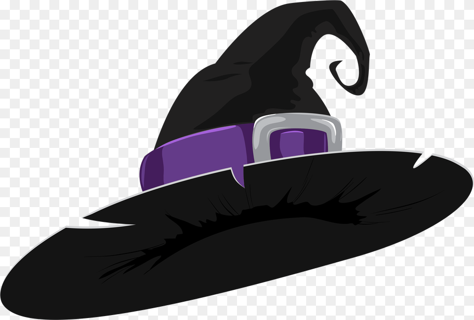 Transparent Witch Broomstick Transparent Background Witch Hat, Clothing, Accessories, Purple, Animal Png