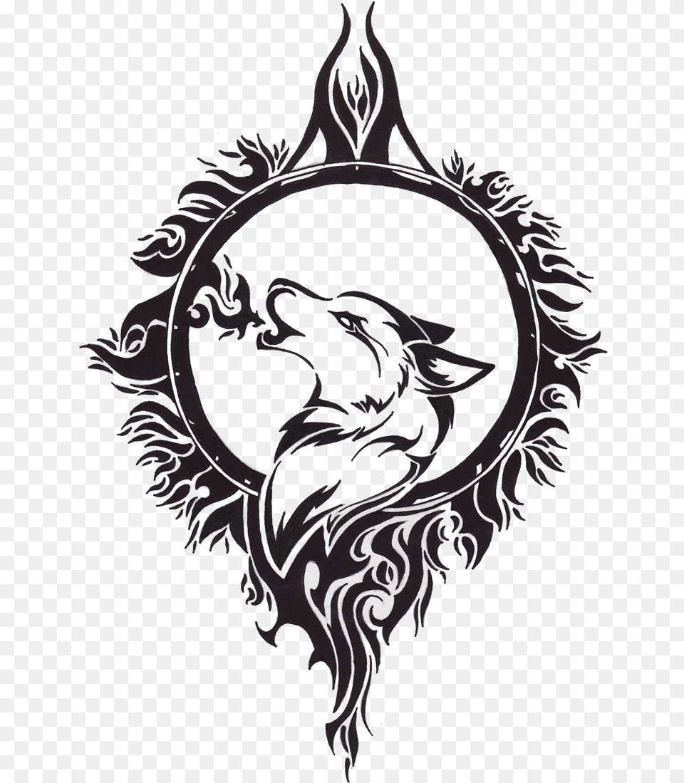 Transparent Wolf Tattoo Celtic Tribal Wolf Tattoo, Emblem, Symbol Png