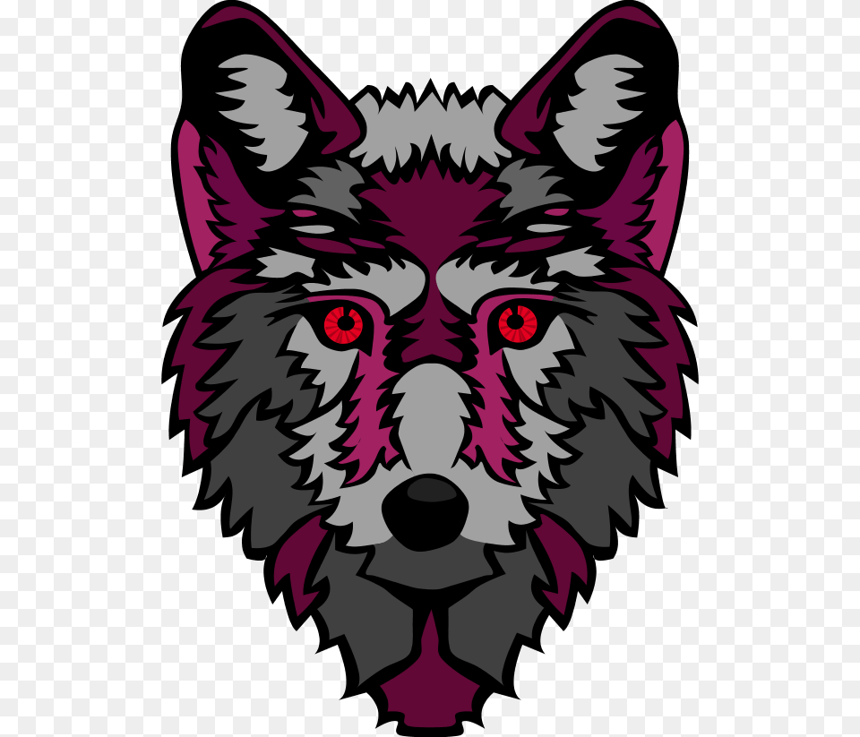 Transparent Wolf Vector Purple Wolf, Animal, Mammal, Baby, Person Free Png