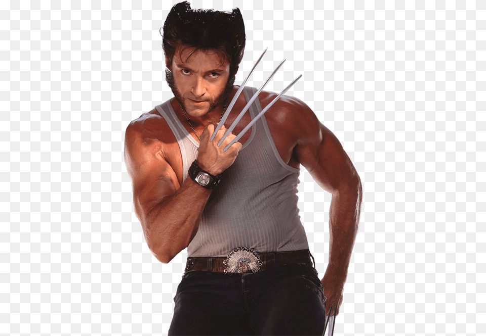 Transparent Wolverine Hugh Jackman Hugh Jackman Wolverine X Men, Accessories, Adult, Male, Man Free Png