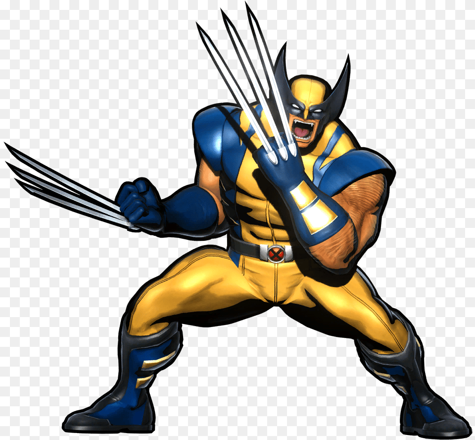 Transparent Wolverine Marvel Vs Capcom Wolverine, Adult, Male, Man, Person Free Png Download