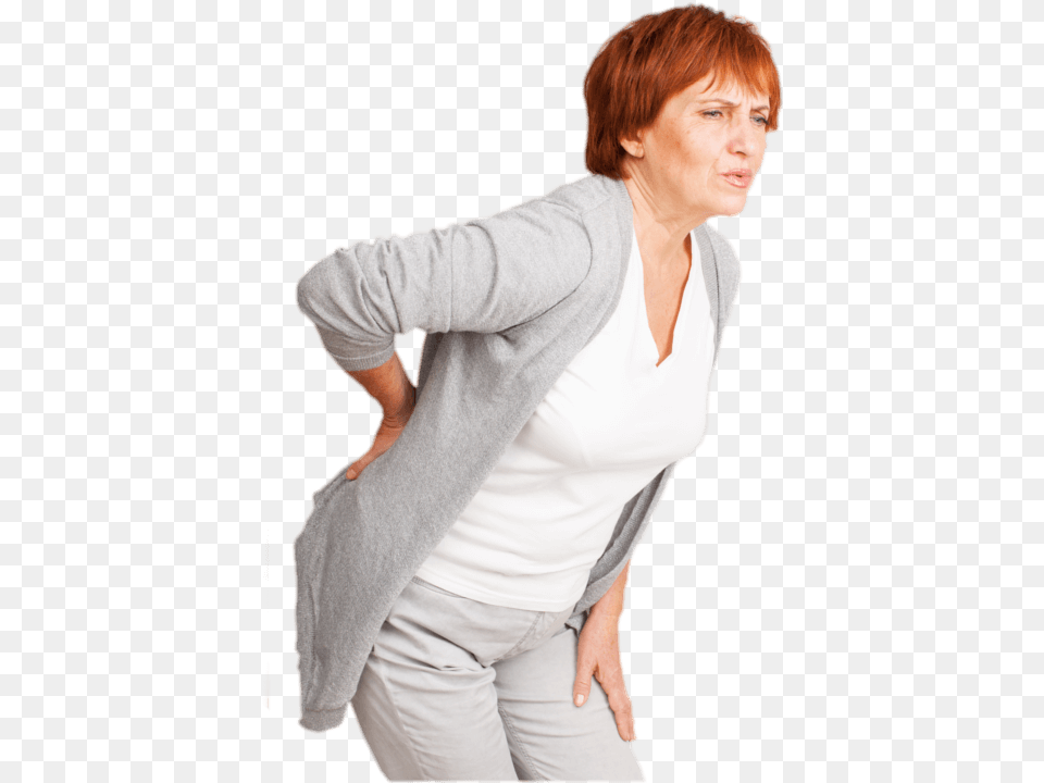 Woman Back Back Pain Old Women, Clothing, Knitwear, Long Sleeve, Sleeve Free Transparent Png