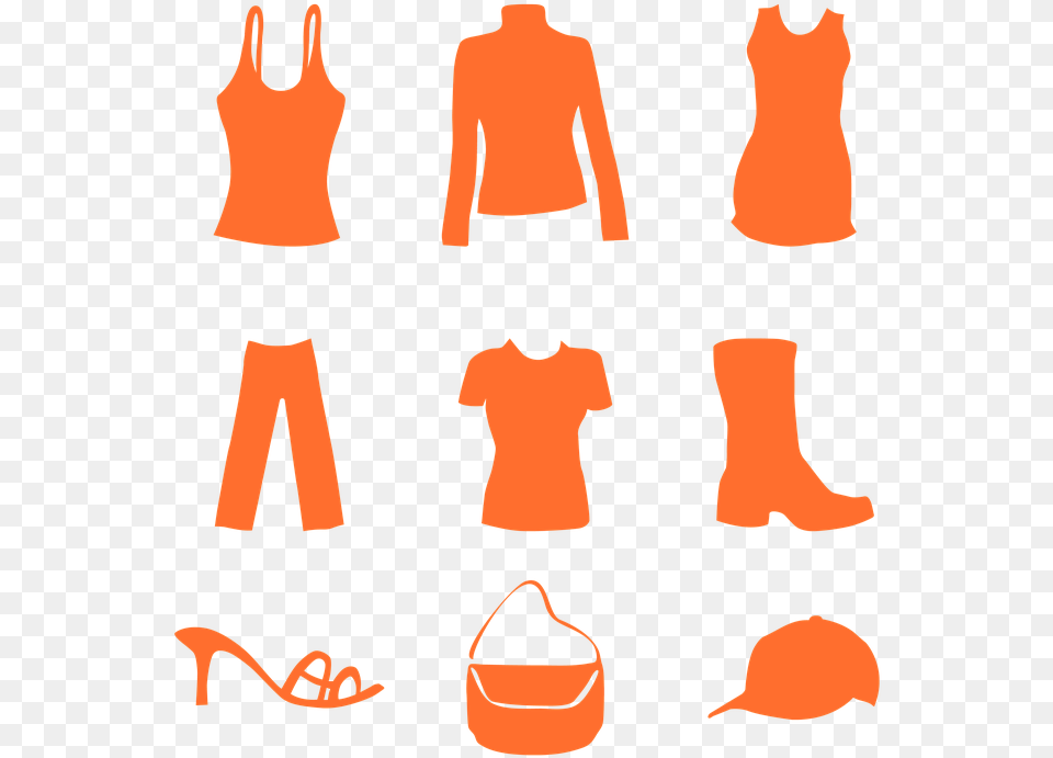 Transparent Woman Silhouette Dress, Person, Back, Body Part, Accessories Png Image
