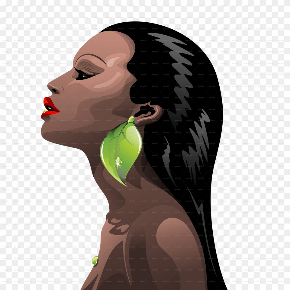 Transparent Womans Face Illustrations Of Beautiful Black Women, Woman, Adult, Person, Female Png Image