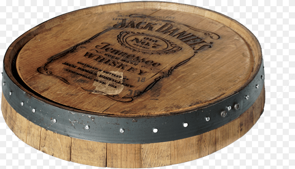 Transparent Wood Barrel Coffee Table, Keg Png