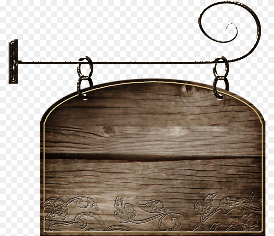 Transparent Wood Clipart Blank Wooden Sign Hanging, Fire Screen, Bronze, Accessories, Bag Free Png Download