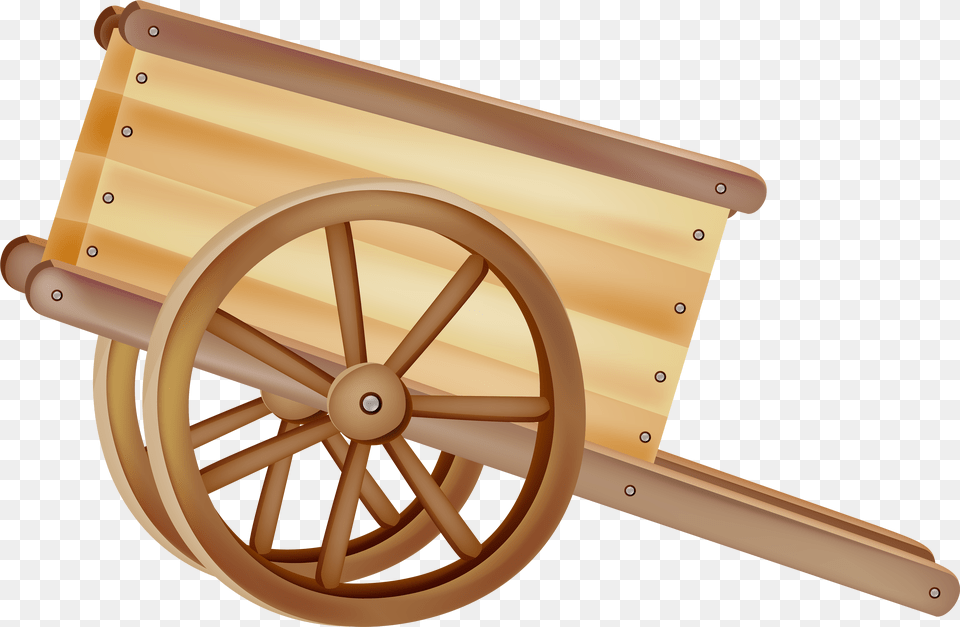 Transparent Wood Clipart Wooden Cart Clipart, Machine, Wheel, Transportation, Vehicle Png Image